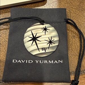 David Yurman Silver Starry Night Pendant Ornament 2022